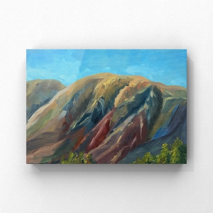 Картина маслом на холсте 'Марсианские горы'